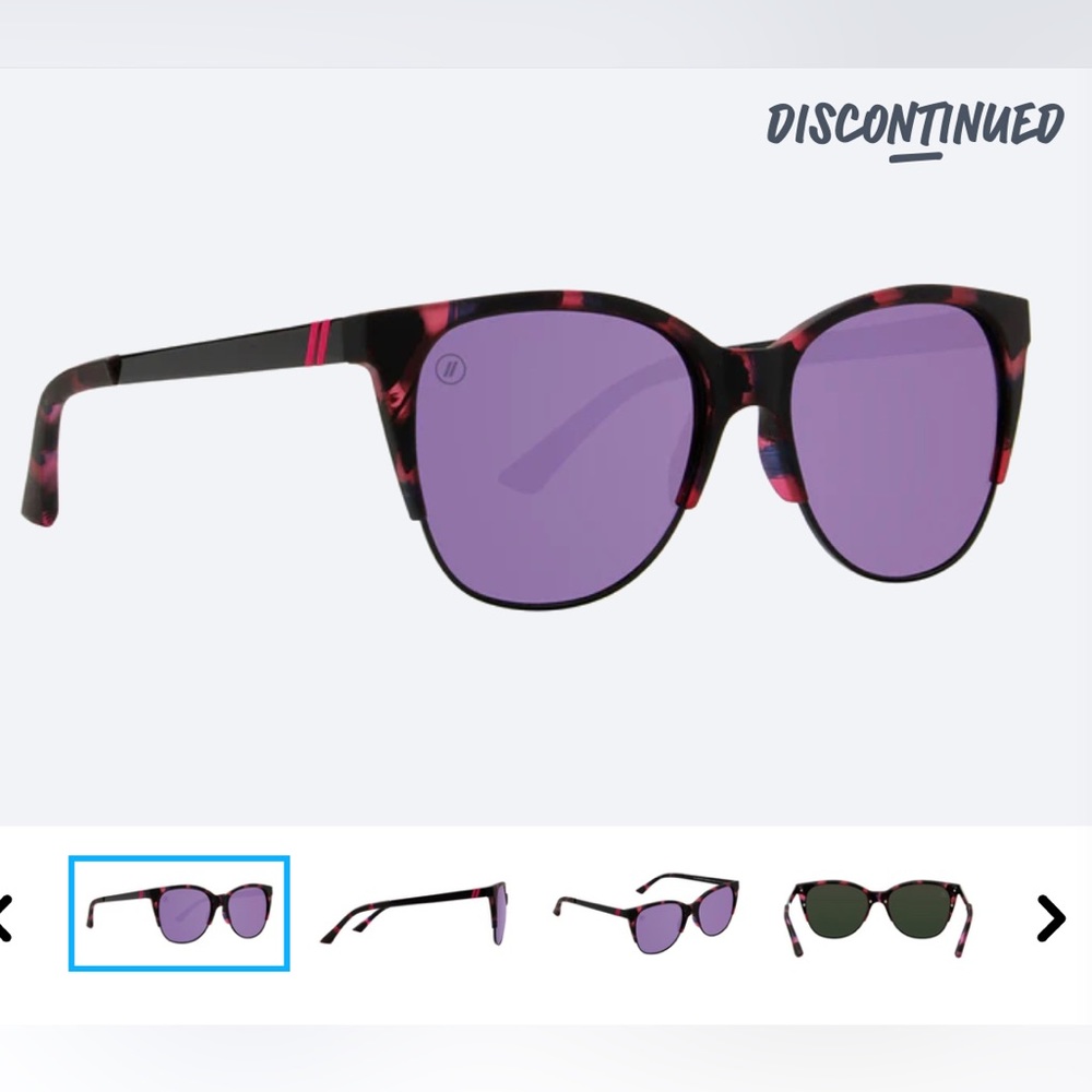 EUC Blenders Eyewear Blueberry Shine Sunglasses (Sold Out)